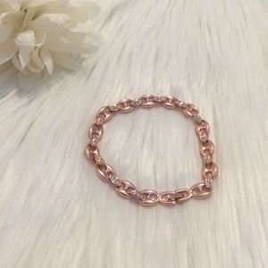 🌹18k Rose gold plated link bracelet.💐never worn!